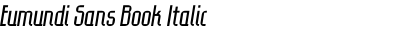 Eumundi Sans Book Italic